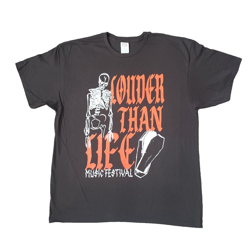 NWOT Louder Than Life T Shirt Size XL Music Festival Neon Foo Fighters Green Day